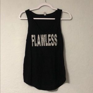 Bella Canva Tank Top Flawless Black Shirt Size M